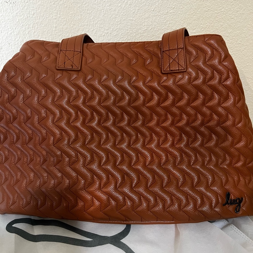 Lug Tempo vegan leather large tote bag